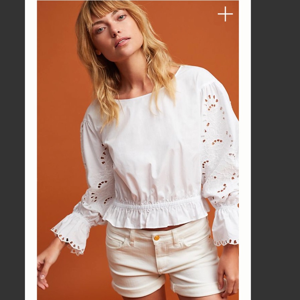 NWT! Anthropologie Maeve Marigot Poplin Blouse